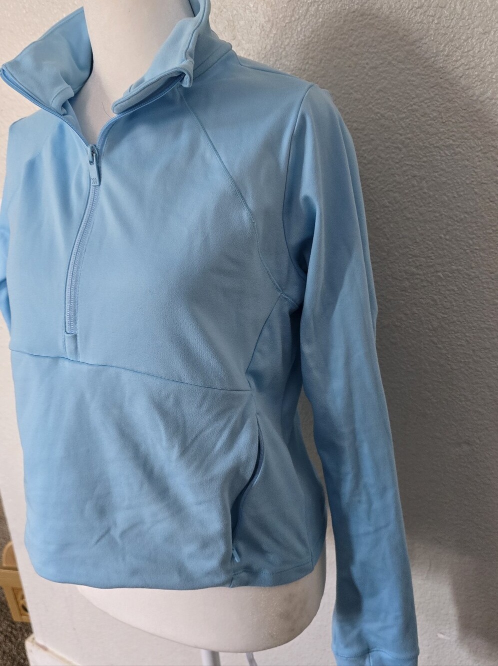 All In Motion Light Blue Quarter-Zip Pullover - Picture 2 of 4